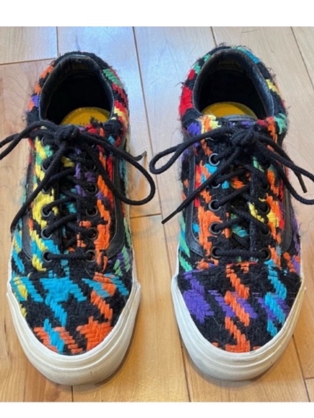 Vans Old Skool x Barney's New York Rare Colorful Tweed Sneakers Women's 7